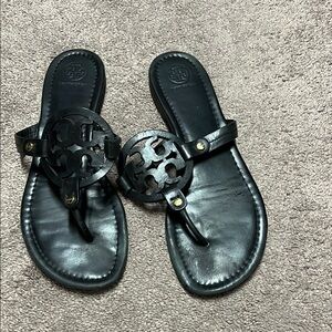 Tory Burch black miller sandals